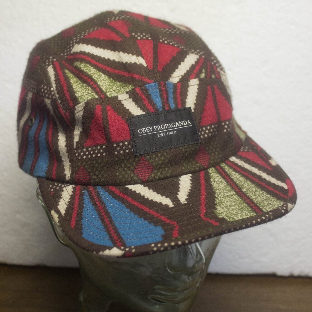 Obey Propaganda Southwest Aztec Design Baseball Hat Adjustable
